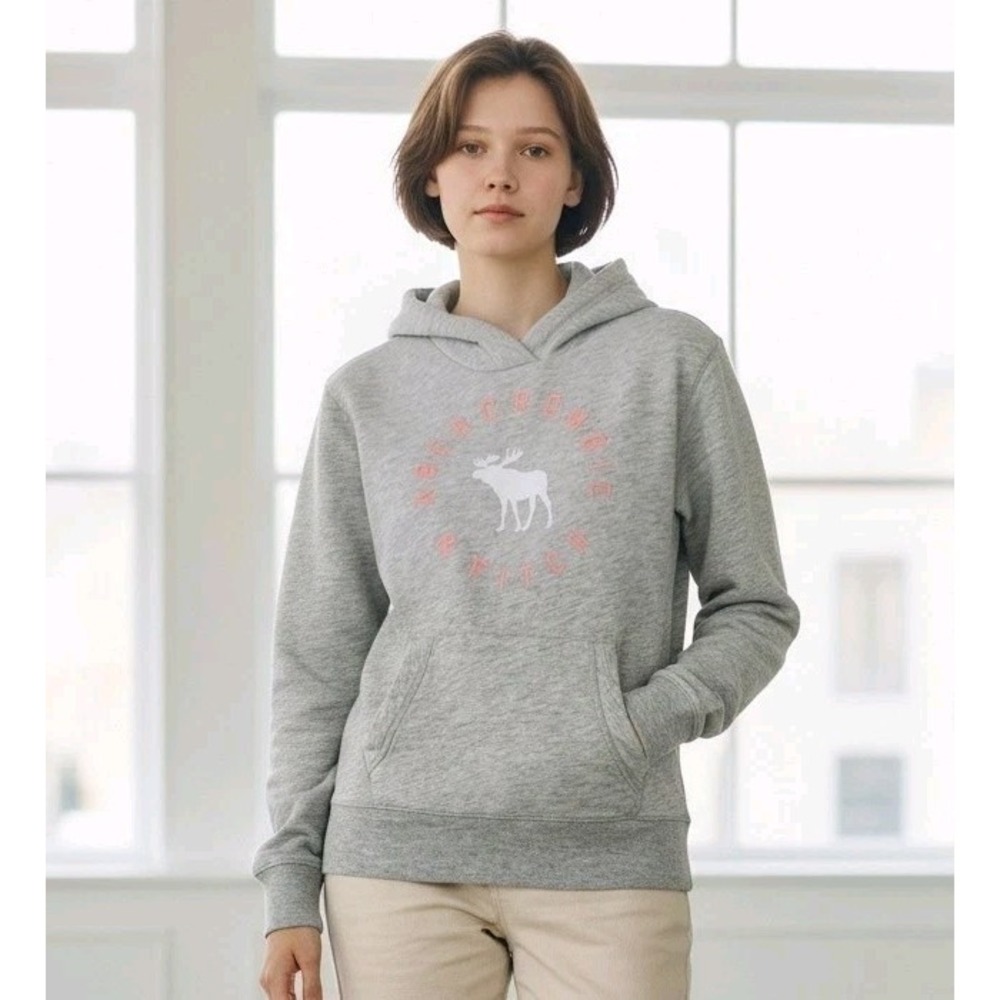 Abercrombie & Fitch Girls Pullover Hoodie Sweatshirt Back To School SZ 11/12